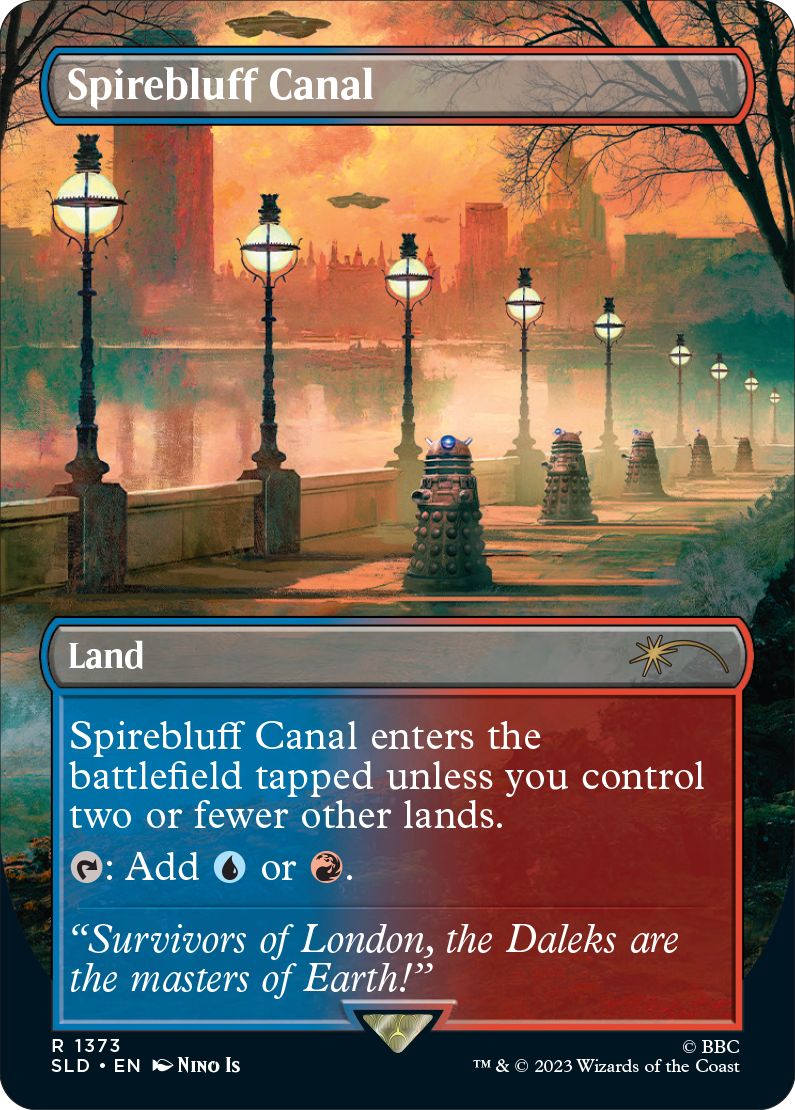 (英)【Foil】尖塔断の運河 / Spirebluff Canal【SLD】Secret Lair x Doctor Who: The Dalek Lands No.1373