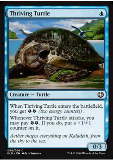 (英)【Foil】亢進する亀 / Thriving Turtle【KLD】 No.066