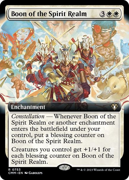 (英)【Foil】精霊界の加護 / Boon of the Spirit Realm ★拡張枠★ 【CMM】 No.0753