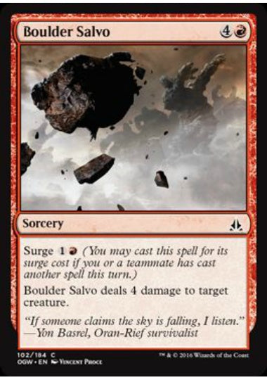 (英)【Foil】巨岩投下 / Boulder Salvo【OGW】 No.102
