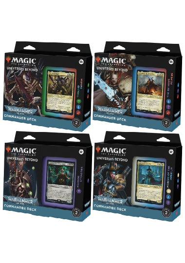 (英)ウォーハンマー40,000統率者デッキ 4種セット / Warhammer 40,000 Commander Deck Set【BOX】 ※発送方法は「ゆうパック」を選択してください。