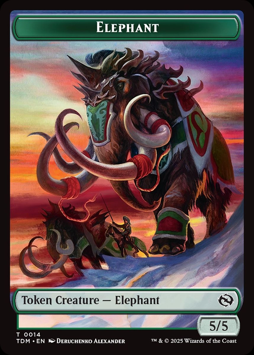 (英)象トークン / Elephant Token【TDM-TOKEN】 No.014