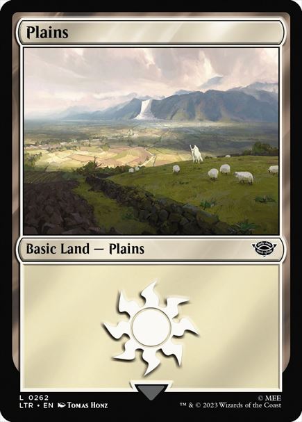 (英)【Foil】平地 / Plains【LTR】 No.262