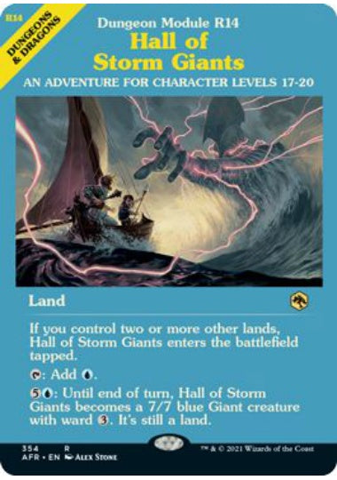 (英)【Foil】ストーム・ジャイアントの聖堂 / Hall of Storm Giants ★ショーケース枠★(モジュールカード) 【AFR】 No.354