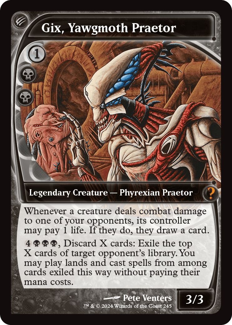(英)【Foil】ヨーグモスの法務官、ギックス / Gix, Yawgmoth Praetor【MB2】 No.245