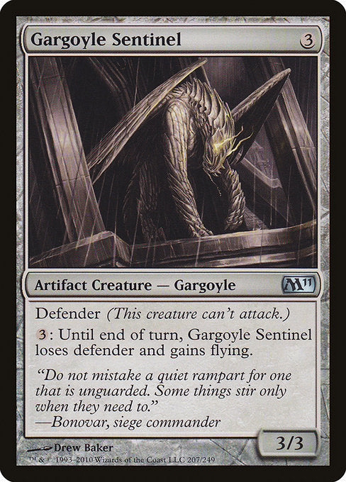 (英)【Foil】ガーゴイルの歩哨 / Gargoyle Sentinel【M11】 No.207