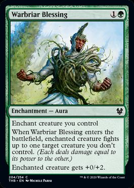 (英)【Foil】戦茨の恩恵 / Warbriar Blessing【THB】 No.204