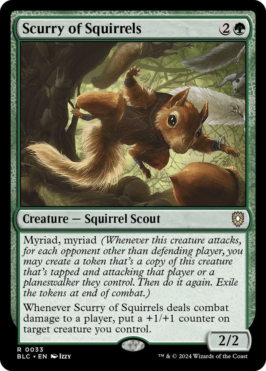 (英)リスの小走り / Scurry of Squirrels【BLC】 No.033