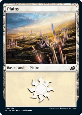 (英)【Foil】平地 / Plains【IKO】 No.261