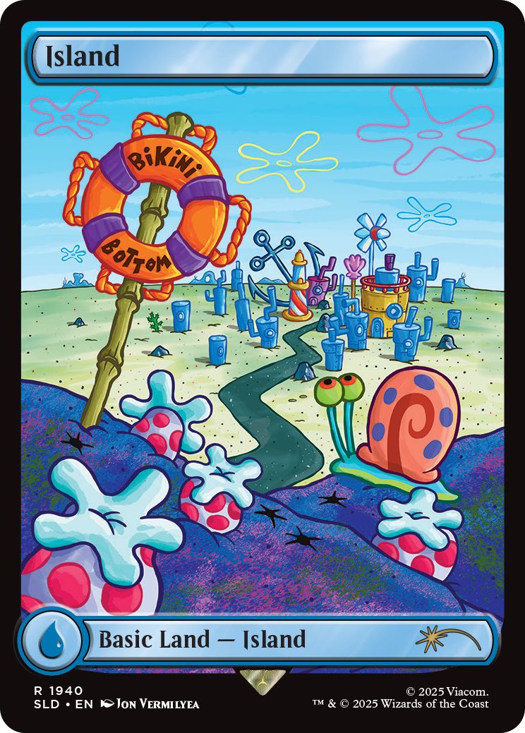 (英)島 / Island【SLD】 Secret Lair x SpongeBob SquarePants: Lands Under the Sea No.1940