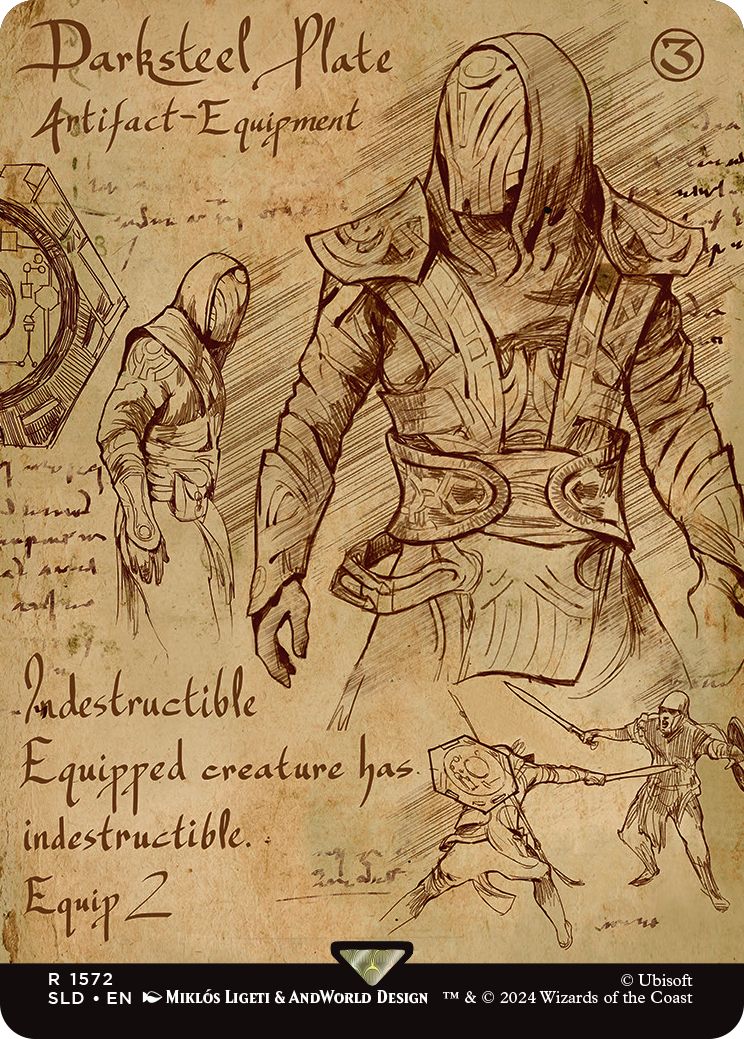 (英)ダークスティールの板金鎧 / Darksteel Plate【SLD】 Secret Lair x Assassin's Creed: Da Vinci's Designs No.1572