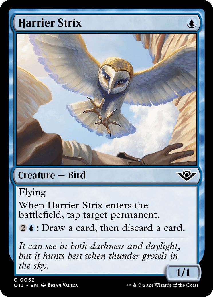 (英)【Foil】侵略の大梟 / Harrier Strix【OTJ】 No.052