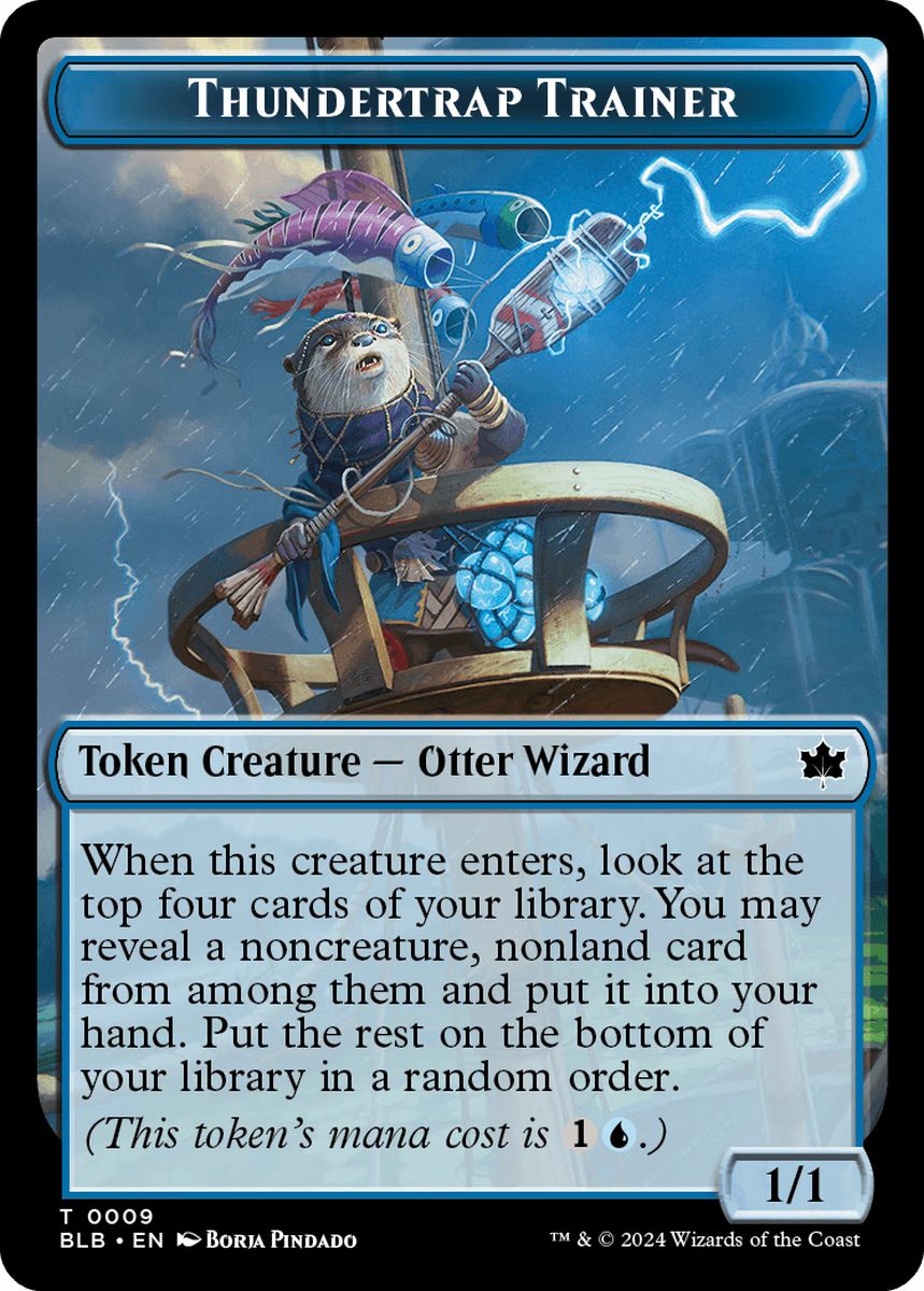 (英)稲妻罠の教練者トークン / Thundertrap Trainer Token【BLB-TOKEN】 No.009