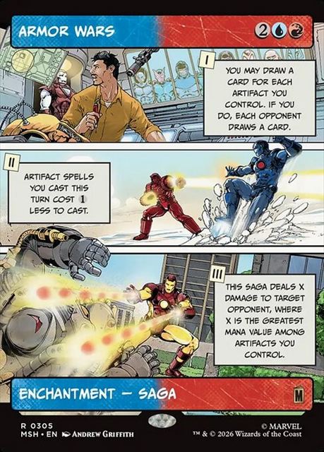 (英)【Foil】アーマー・ウォーズ / Armor Wars ★ショーケース枠(「パネル」カード)★ 【MSH】 No.305