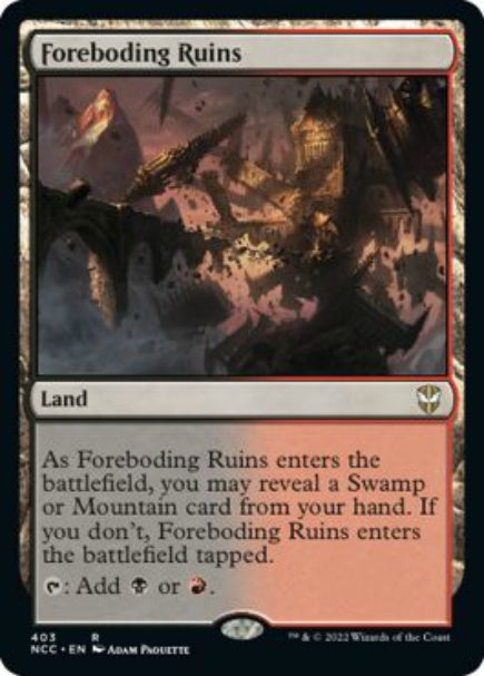 (英)凶兆の廃墟 / Foreboding Ruins【NCC】 No.403