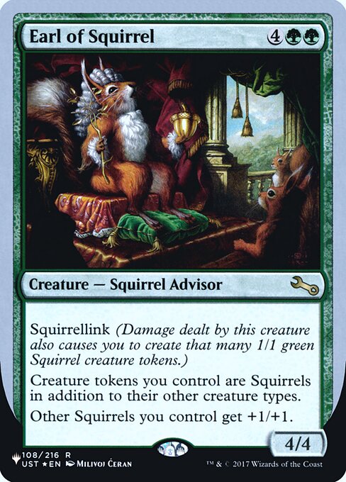 (英)【Foil】Earl of Squirrel【UNF-LST】 No.035