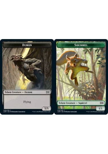 (英)【Foil】デーモントークン / Demon TokenNo.009 - リストークン / Squirrel Token【2XM-TOKEN】 No.018