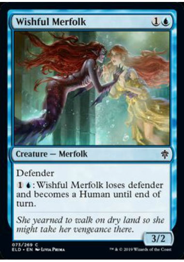 (英)【Foil】切望するマーフォーク / Wishful Merfolk【ELD】 No.073
