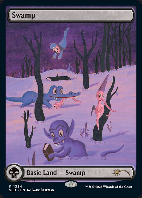 (英)【Foil】沼 / Swamp【SLD】Featuring: Gary Baseman No.1384