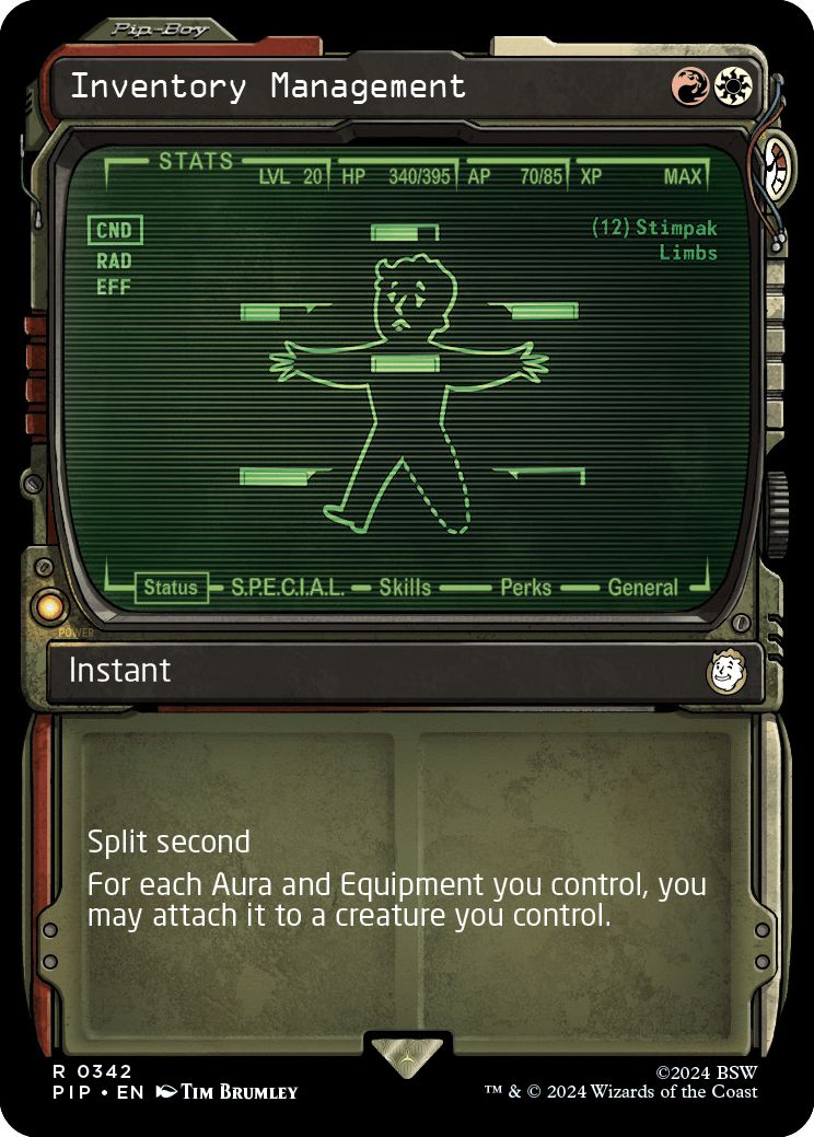 (英)所持品管理 / Inventory Management ★ショーケース★(Pip-Boy) 【PIP】 No.0342
