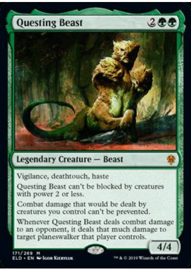 (英)【Foil】探索する獣 / Questing Beast【ELD】 No.171