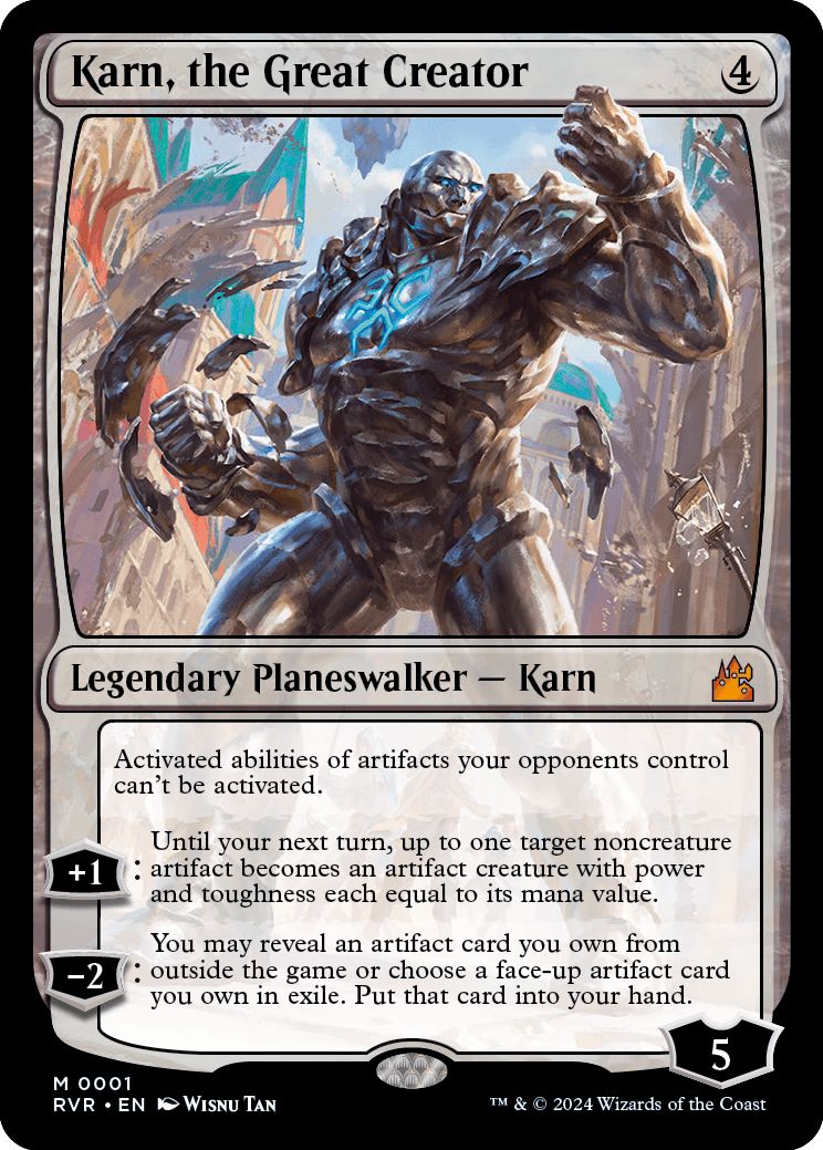 (英)【Foil】大いなる創造者、カーン / Karn, the Great Creator【RVR】 No.001