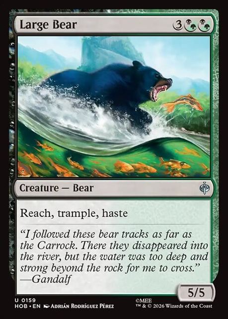 【予約商品】(英)大きな熊 / Large Bear【HOB】 No.159
