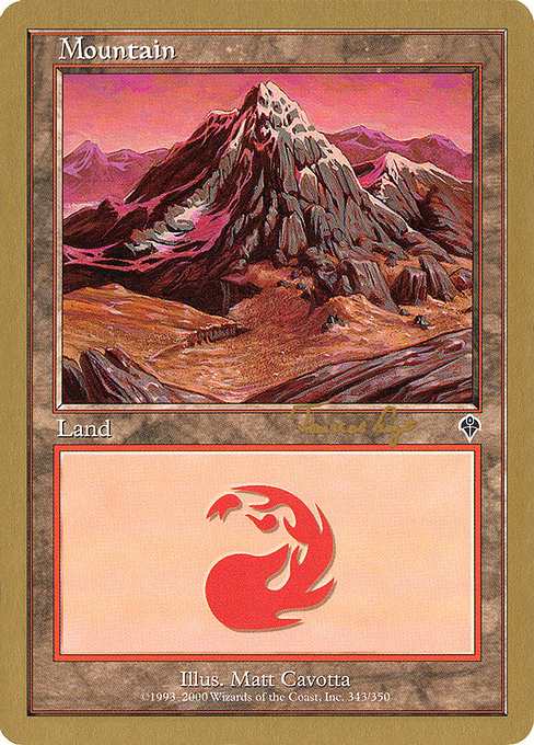 (英)山 / Mountain【WC01】 World Championship Decks 2001 Tom van de Logt 金枠 No.116