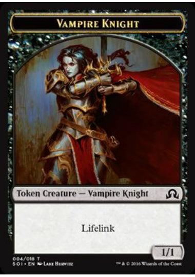 (英)吸血鬼・騎士トークン / Vampire Knight Token【SOI-TOKEN】 No.004