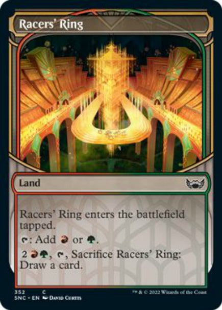 (英)【Foil】環状競走路 / Racers' Ring ★ショーケース枠★(摩天楼カード) 【SNC】 No.352
