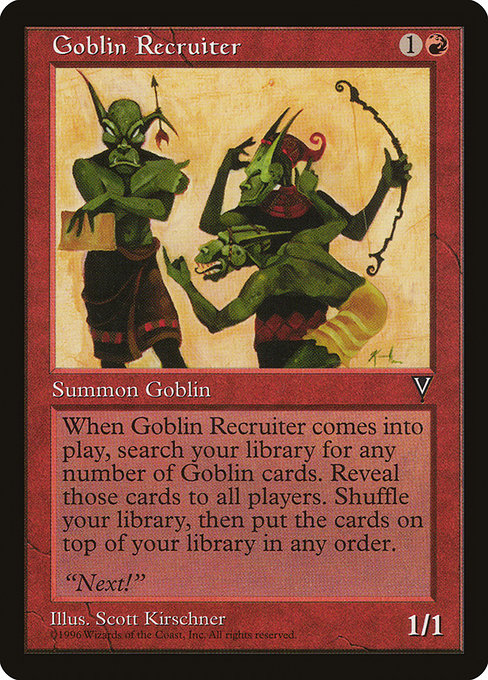 (英)ゴブリン徴募兵 / Goblin Recruiter【VIS】 No.080