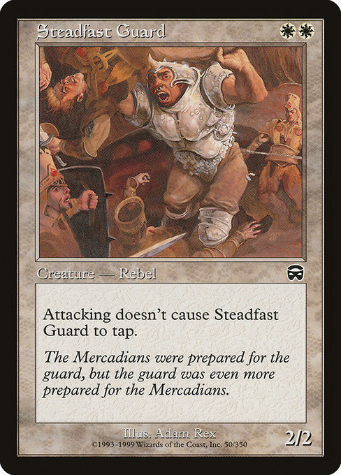 (英)【Foil】不動の守備兵 / Steadfast Guard【MMQ】 No.050