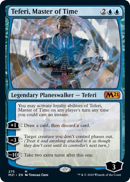(英)時の支配者、テフェリー / Teferi, Master of Time【M21】 No.275