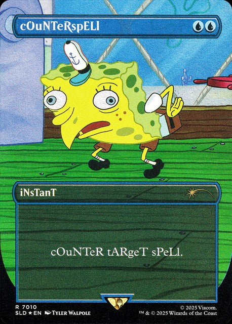 (英)【Foil】対抗呪文 / Counterspell【SLD】 Secret Lair x SpongeBob Squarepants: Internet Sensation No.7010