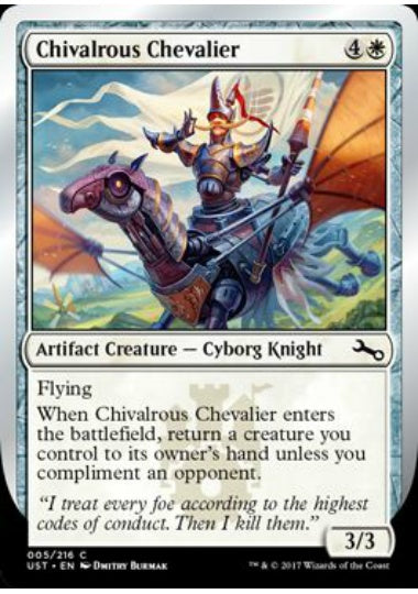 (英)【Foil】Chivalrous Chevalier 【UST】 No.005