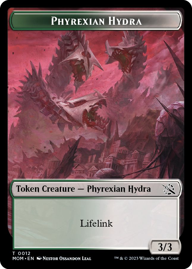 (英)ファイレクシアン・ハイドラトークン / Phyrexian Hydra Token【MOM-TOKEN】 No.012