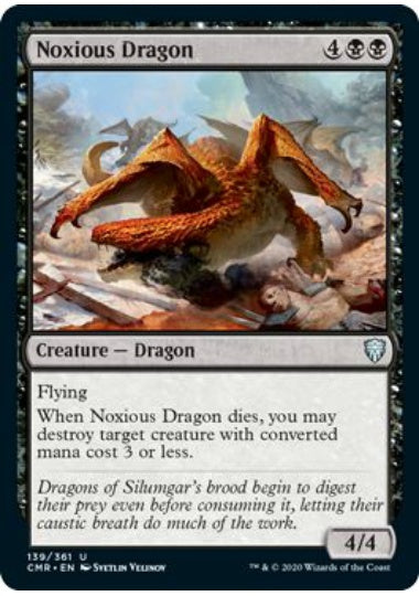 (英)【Foil】有毒ドラゴン / Noxious Dragon【CMR】 No.139