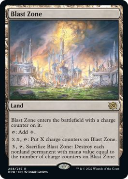 (英)【Foil】爆発域 / Blast Zone【BRO】 No.258