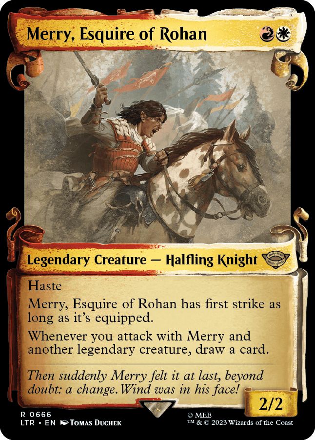 (英)ローハン王家の小姓、メリー / Merry, Esquire of Rohan ★ショーケース枠★(中つ国の巻物) 【LTR】 No.666
