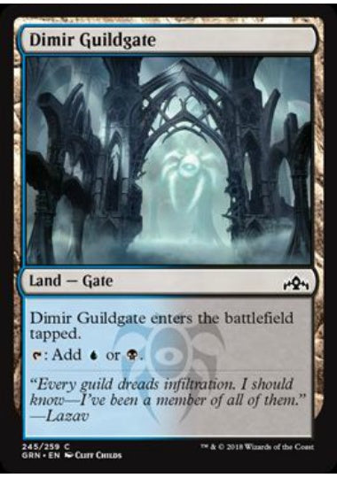 (英)ディミーアのギルド門 / Dimir Guildgate【GRN】 No.245