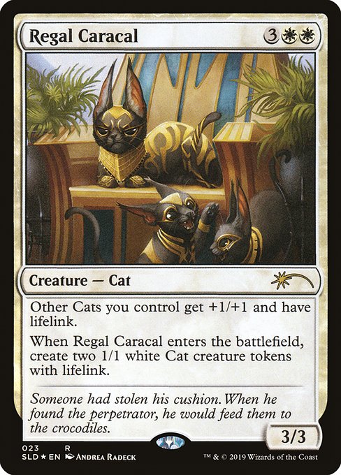 (英)【Foil】威厳あるカラカル / Regal Caracal【SLD】OMG KITTIES! No.023