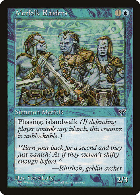 (英)マーフォーク襲撃部隊 / Merfolk Raiders【MIR】 No.075