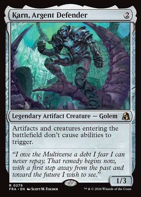 【予約商品】(英)銀白の防衛者、カーン / Karn, Argent Defender【FRA】 No.279