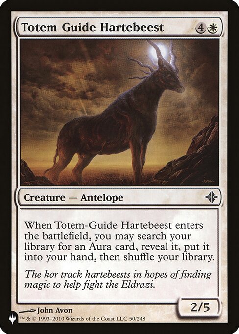 (英)族霊導きの鹿羚羊 / Totem-Guide Hartebeest【ROE】 PWシンボル付き再販 No.050