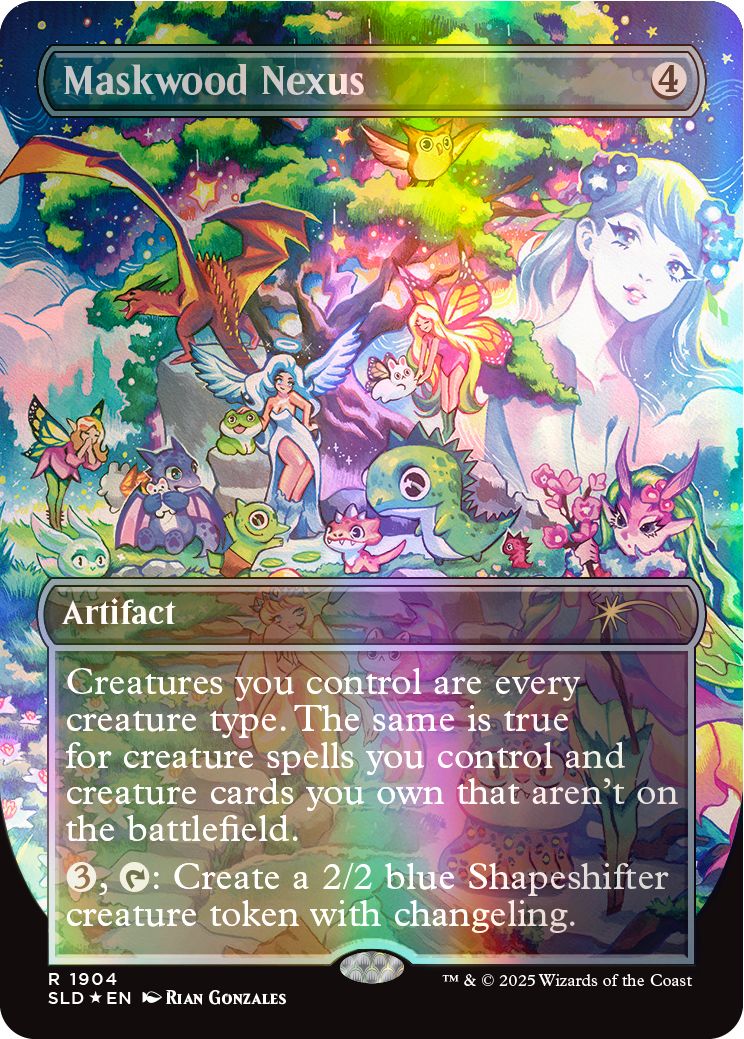 (英)【Foil】仮面林の結節点 / Maskwood Nexus【SLD】Secret Lair Commander Deck: Everyone's Invited No.1904