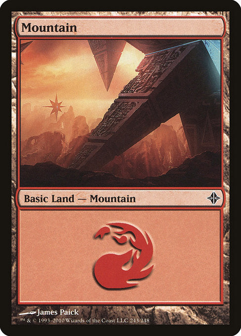(英)【Foil】山 / Mountain【ROE】 No.243