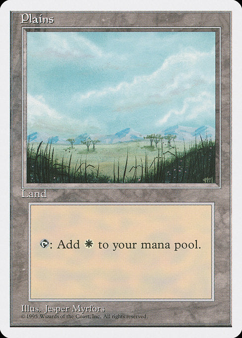 (英)平地 / Plains【4ED】 (Little Trees) No.365