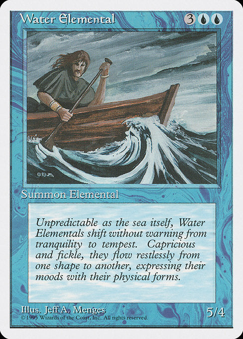 (英)水の精霊 / Water Elemental【4ED】 No.115