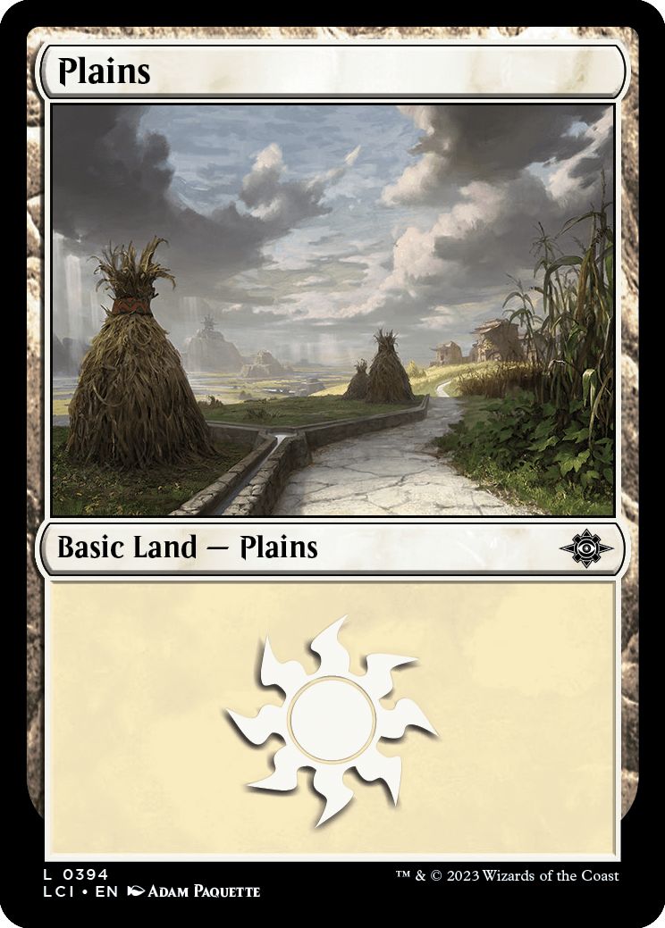 (英)【Foil】平地 / Plains【LCI】 No.394