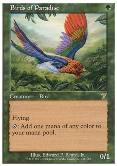 (英)【Foil】極楽鳥 / Birds of Paradise【7ED】 No.231